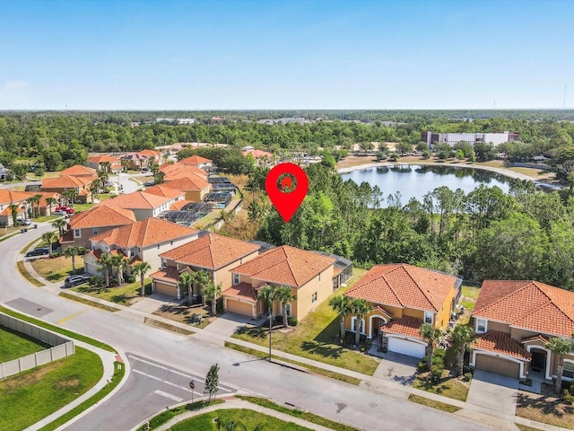 411 Cabello Dr, Davenport, FL 33837 - birds eye view of property with a water view and a residential view