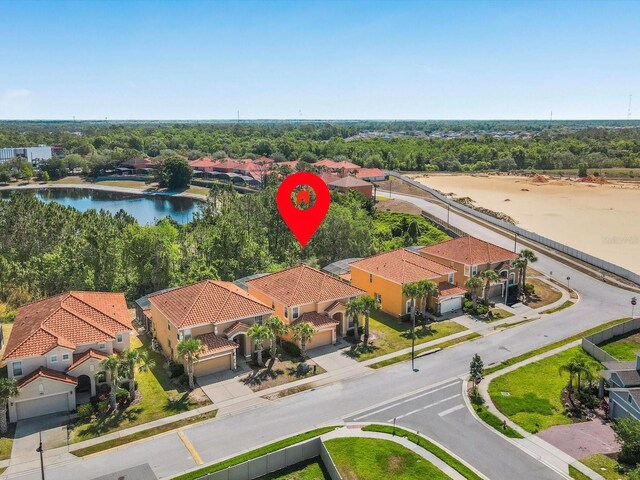 411 Cabello Dr, Davenport, FL 33837 - birds eye view of property with a residential view and a water view