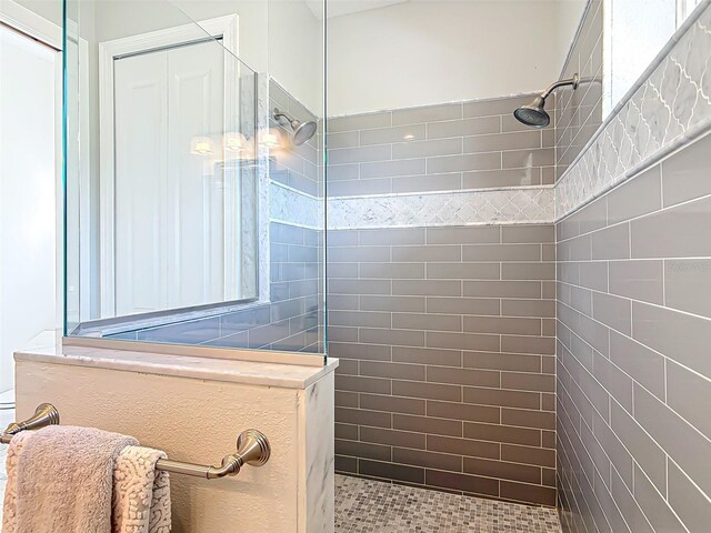 full bathroom with walk in shower