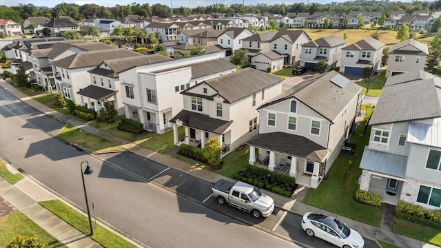 aerial perspective of suburban area