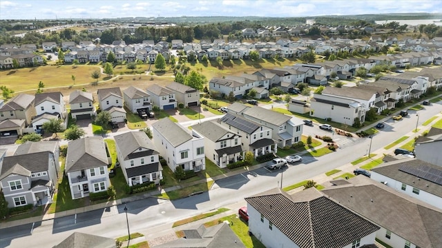 aerial view of residential area