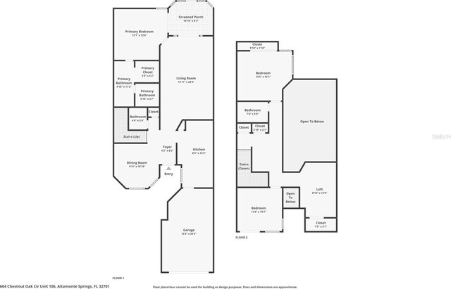 604 Chestnut Oak Cir Unit 106, Altamonte Springs, FL 32701 - room layout