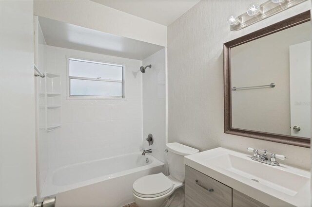 1051 Arden St, Longwood, FL 32750 - bathroom with vanity, toilet, and bathtub / shower combination
