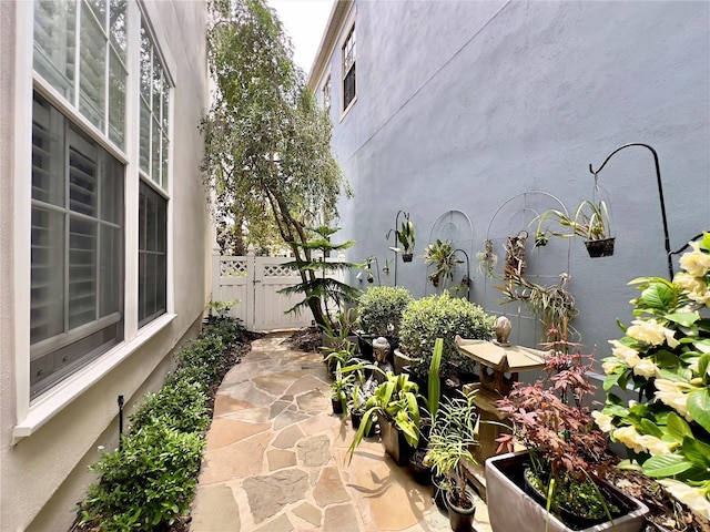 view of patio with fence