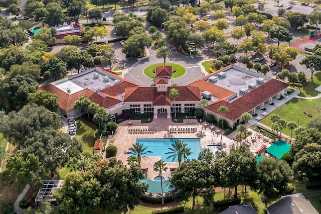3586 Eversholt St, Clermont, FL 34711 - drone / aerial view of a pool area