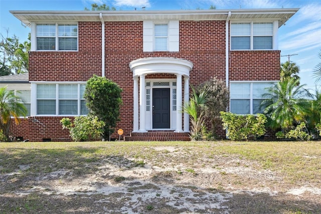 view of front of property with brick siding