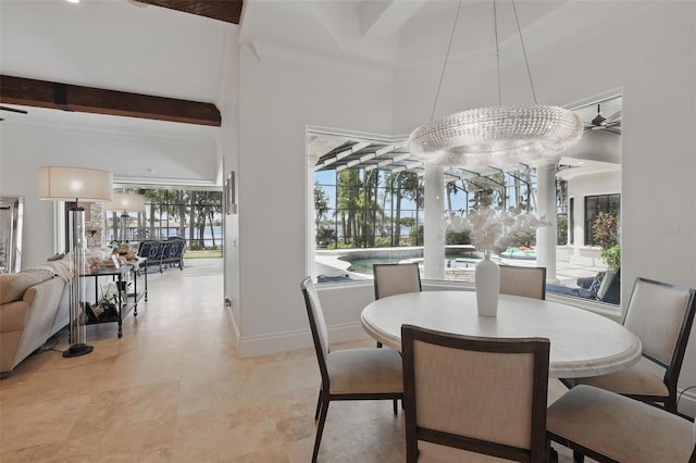 5550 Osprey Isle Ln, Orlando, FL 32819 - dining room with baseboards