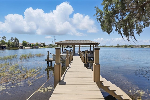 5550 Osprey Isle Ln, Orlando, FL 32819 - dock area with a water view and boat lift