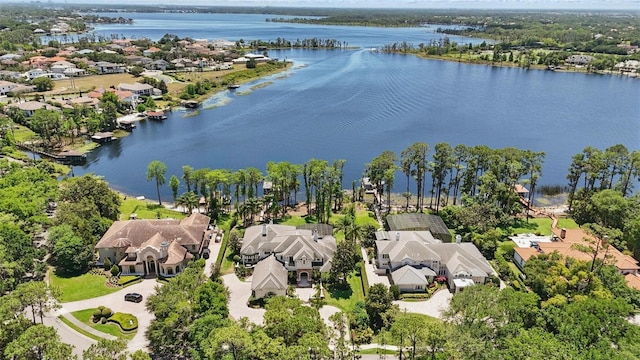 5550 Osprey Isle Ln, Orlando, FL 32819 - birds eye view of property featuring a residential view and a water view