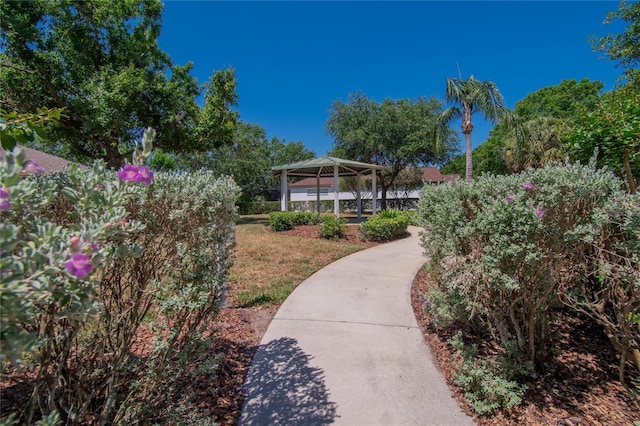 view of home's community featuring a gazebo