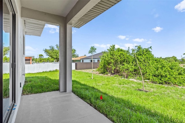 view of patio / terrace with fence