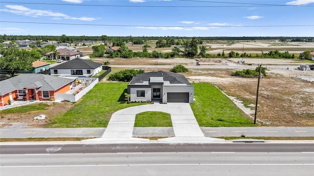 drone / aerial view with a residential view