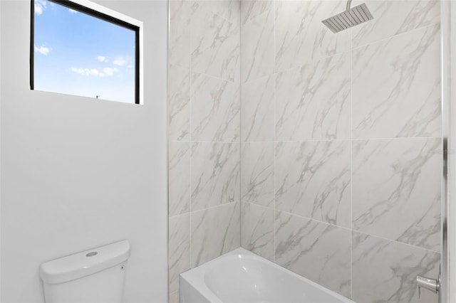 full bath with toilet and  shower combination