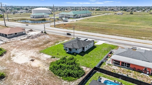 bird's eye view with a residential view