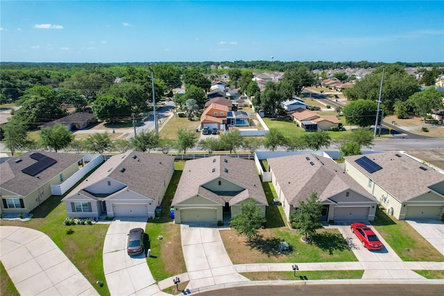 bird's eye view featuring a residential view