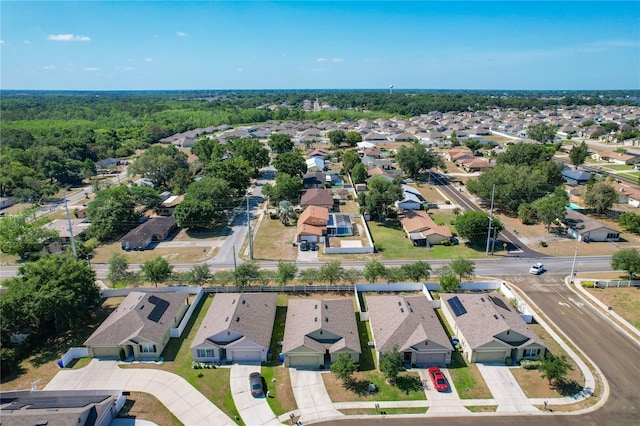 drone / aerial view with a residential view