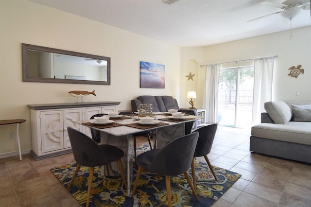 626 Verona Ave, Davenport, FL 33897 - dining area featuring tile patterned floors and a ceiling fan