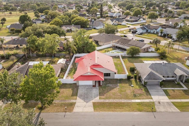 birds eye view of property featuring a residential view