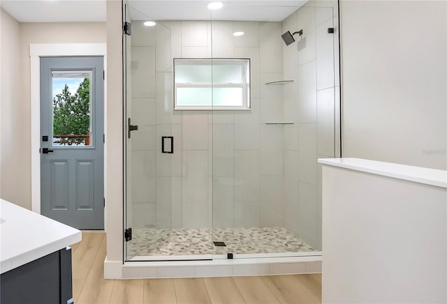 40 W Laurel St, Apopka, FL 32703 - full bath with a stall shower, recessed lighting, and vanity