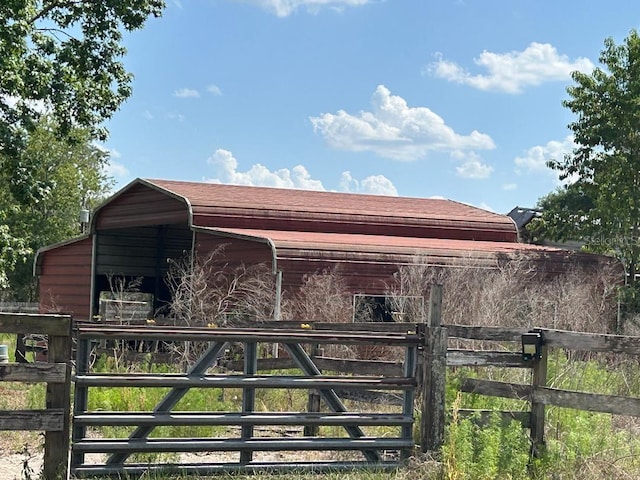 view of stable