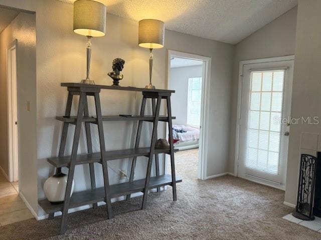 224 Afton Sq Unit 301, Altamonte Springs, FL 32714 - detailed view of a textured ceiling, carpet flooring, and baseboards