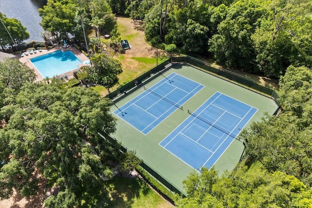 14841 Faversham Cir, Orlando, FL 32826 - aerial view of a pool area