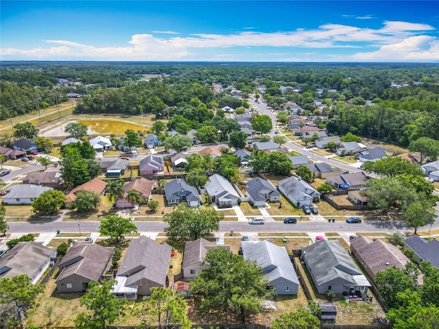aerial view featuring a residential view