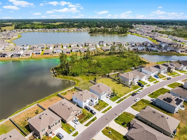 1220 Tahitian Sunrise Dr, Plant City, FL 33565 - birds eye view of property with a water view and a residential view