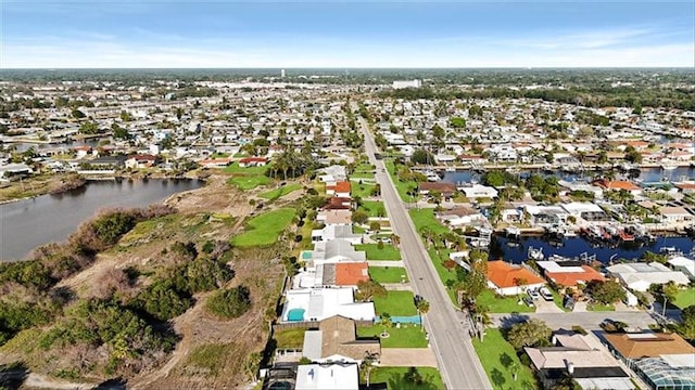 4043 Topsail Trl, New Port Richey, FL 34652 - birds eye view of property featuring a residential view and a water view
