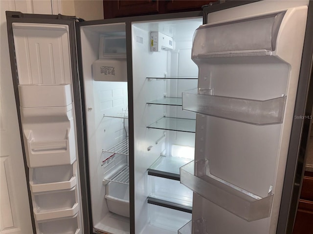 room details with freestanding refrigerator