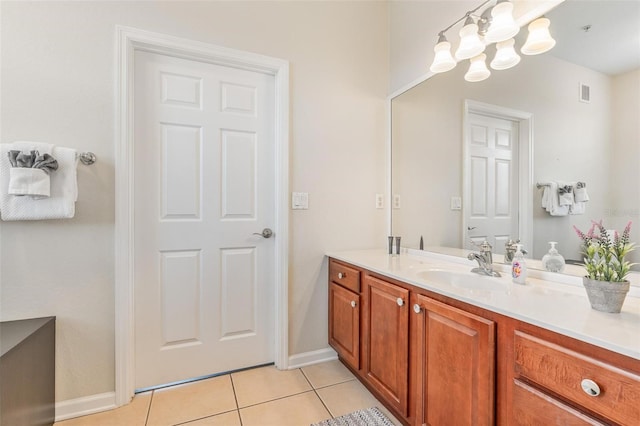 4024 Breakview Dr Unit 40604, Orlando, FL 32819 - bathroom featuring tile patterned floors, vanity, and a chandelier