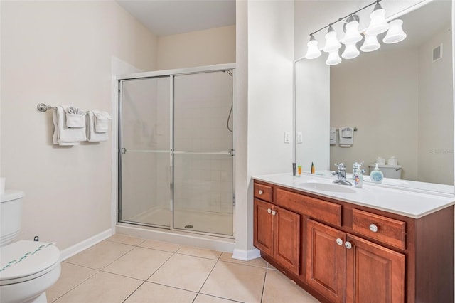 4024 Breakview Dr Unit 40604, Orlando, FL 32819 - bathroom with a stall shower, vanity, and tile patterned floors