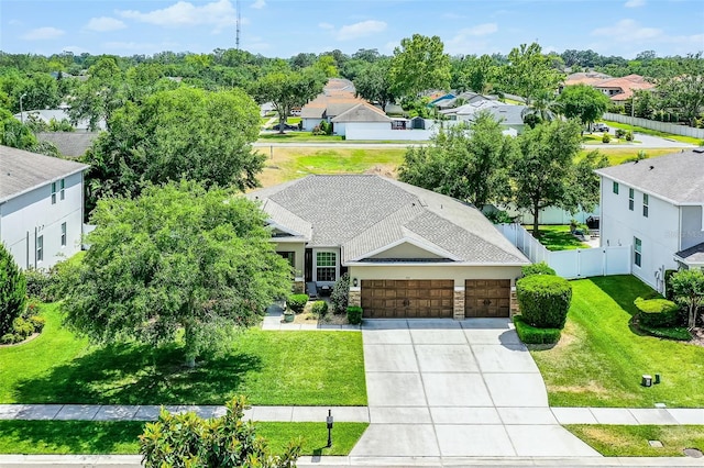 bird's eye view featuring a residential view