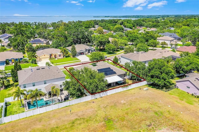 bird's eye view featuring a residential view