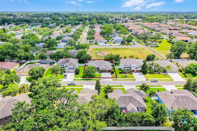 birds eye view of property featuring a residential view