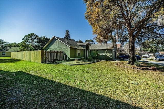 exterior space featuring fence