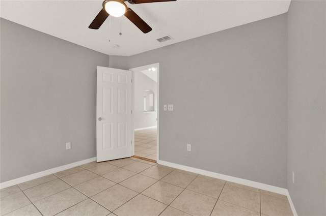 4347 Creekside Blvd, Kissimmee, FL 34746 - spare room with ceiling fan, baseboards, and light tile patterned floors