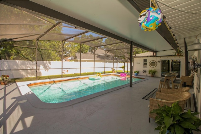 1529 Glastonberry Rd, Maitland, FL 32751 - view of swimming pool featuring a patio and a lanai