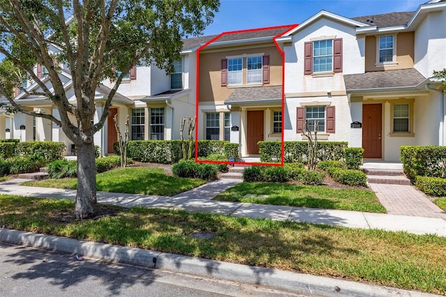 multi unit property with stucco siding