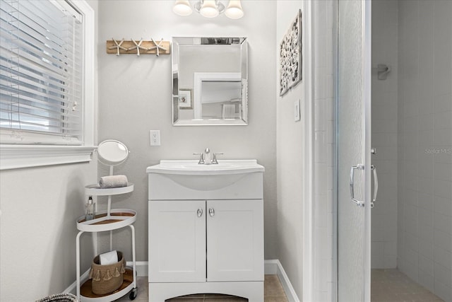 2105 Fosgate Dr, Winter Park, FL 32789 - full bathroom with a stall shower and vanity