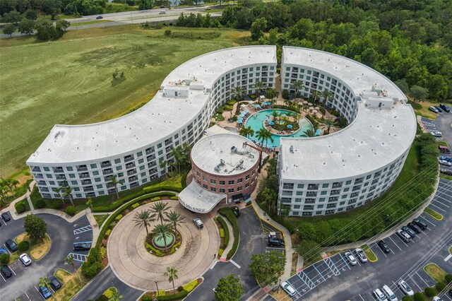 225 Celebration Pl Unit 401, Kissimmee, FL 34747 - drone / aerial view of a pool area