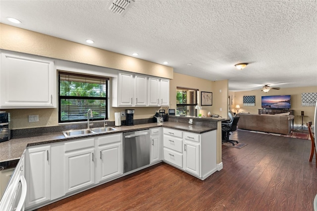 195 E Faith Ter, Maitland, FL 32751 - kitchen with a sink, dishwasher, range, a peninsula, and open floor plan