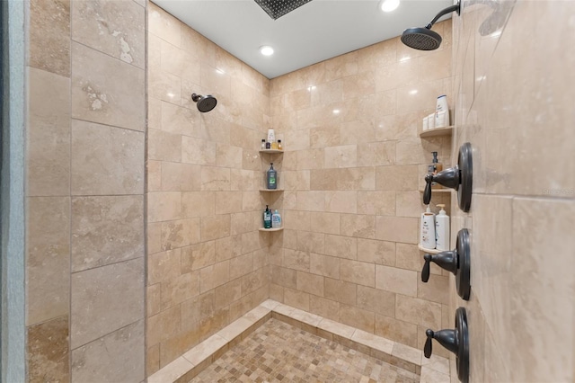 195 E Faith Ter, Maitland, FL 32751 - bathroom with recessed lighting and a tile shower