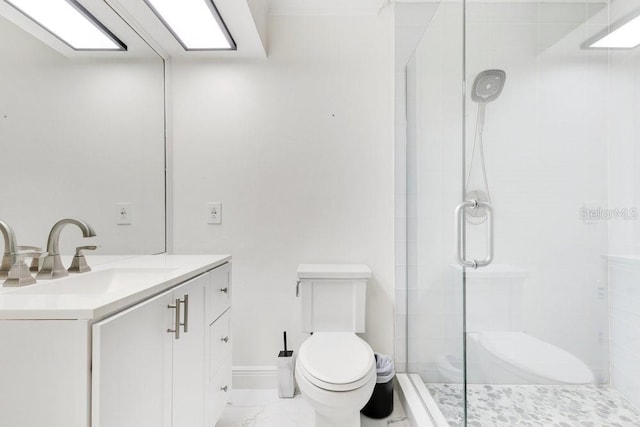 2108 Silver Leaf Ct, Longwood, FL 32779 - full bath with toilet, a shower stall, and vanity