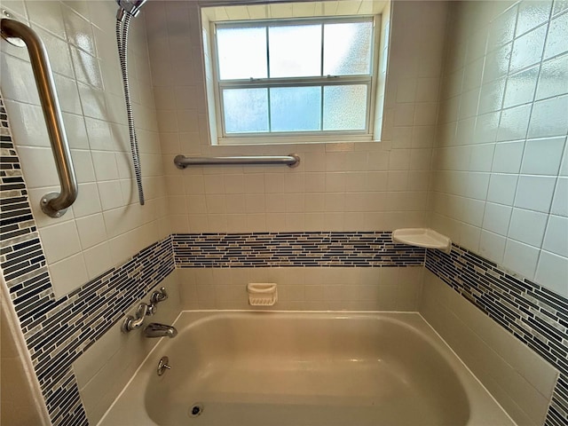 full bath featuring shower / bath combination