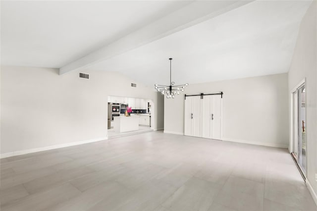 interior space featuring baseboards and visible vents