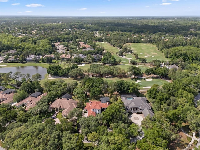 1716 Greystone Ct, Longwood, FL 32779 - bird's eye view with a water view, view of golf course, and a residential view