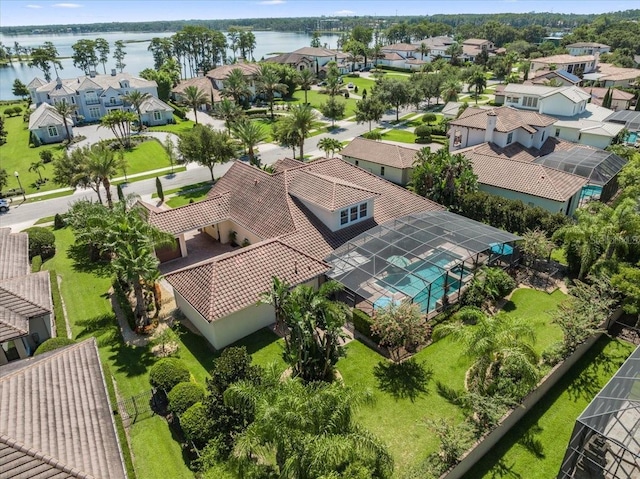11502 Waterstone Loop Dr, Windermere, FL 34786 - aerial perspective of suburban area featuring a large body of water