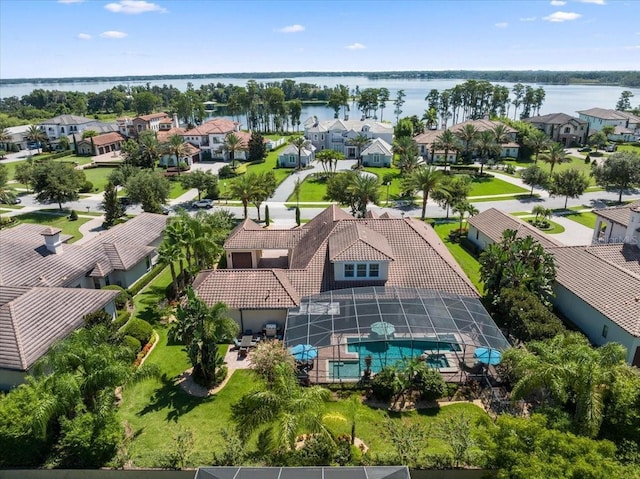 11502 Waterstone Loop Dr, Windermere, FL 34786 - aerial view of residential area featuring a large body of water and a pool