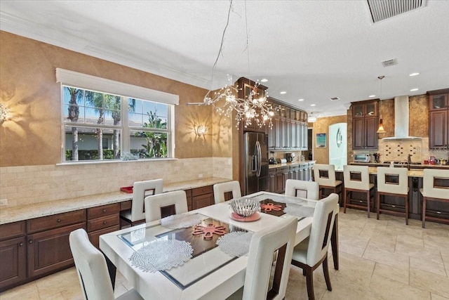 11502 Waterstone Loop Dr, Windermere, FL 34786 - dining area featuring recessed lighting and a chandelier